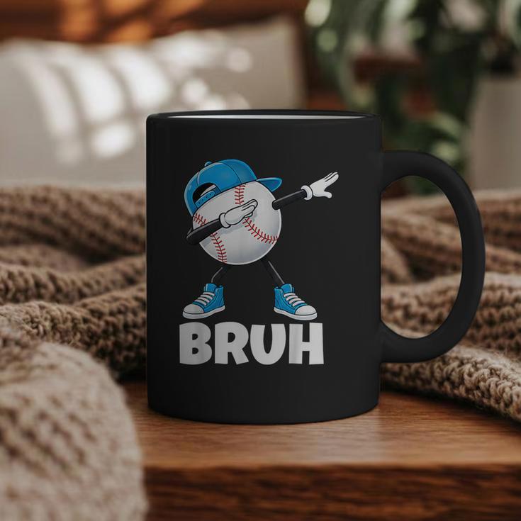 Boys Baseball Graphic Tee Teen Apparel Cute Meme Bruh Graphic Print Coffee Mug