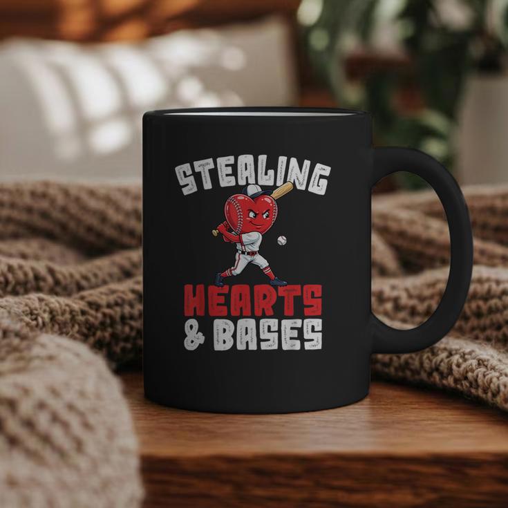 Boys Baseball Valentines Shirt Sterling Hearts Baseball Graphic Print Coffee Mug