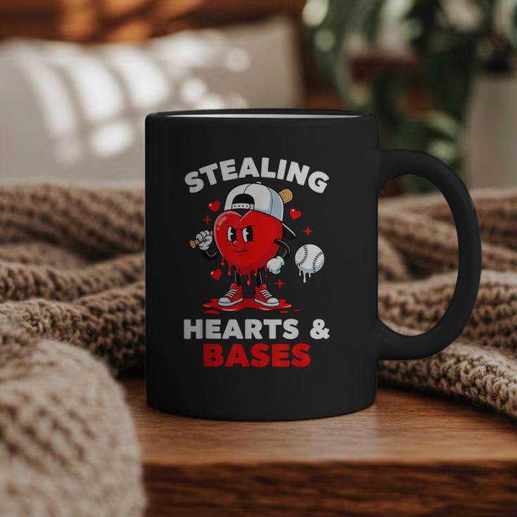 Boys Valentines Baseball Drip Icecream Stealing Hearts Kids Graphic Print Coffee Mug