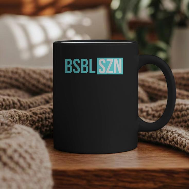 BSBL SZN Baseball Season Game Day Boys Girls Youth Graphic Print Coffee Mug