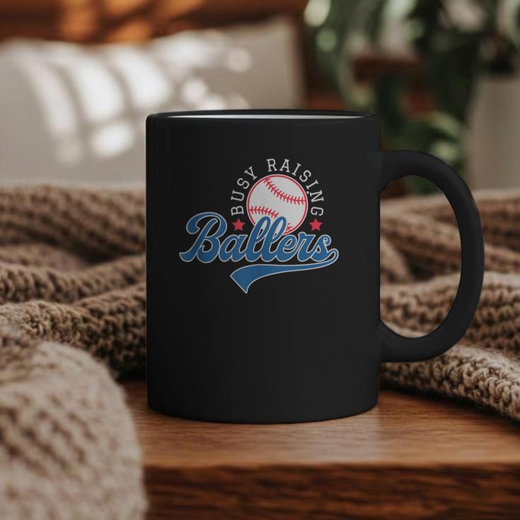 Busy Raising Ballers Baseball Mom Group Tee Graphic Print Coffee Mug
