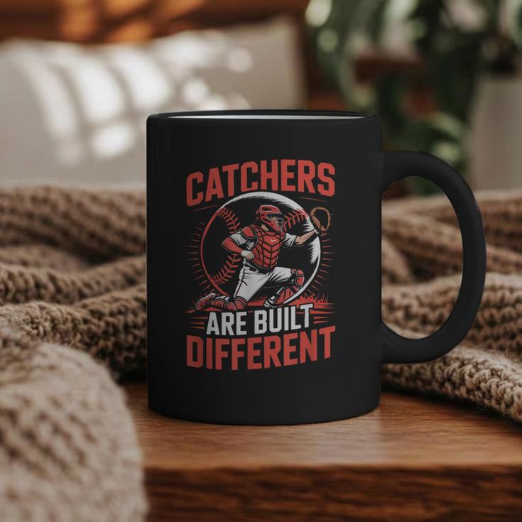Catchers Are Built Different Baseball Catcher Graphic Print Coffee Mug