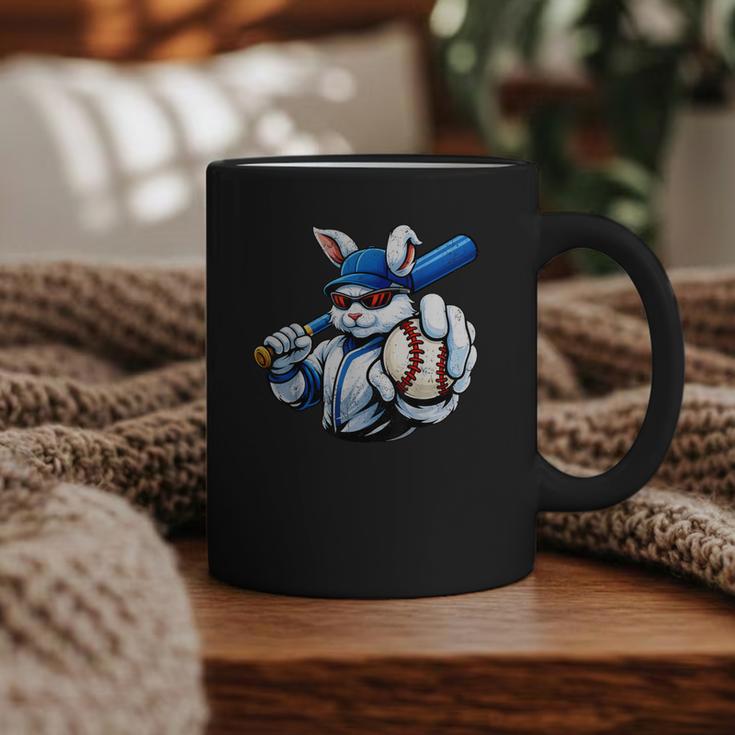 Cool Rabbit Baseball Easter Men Boy Toddler Kid Graphic Print Coffee Mug