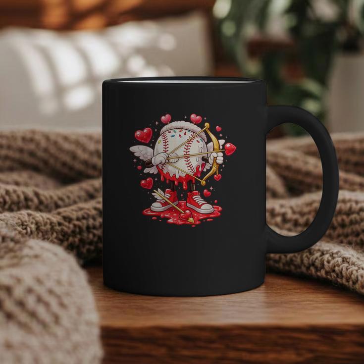 Cupid Baseball Drip Icecream Apparel Youth Boy Valentine Graphic Print Coffee Mug