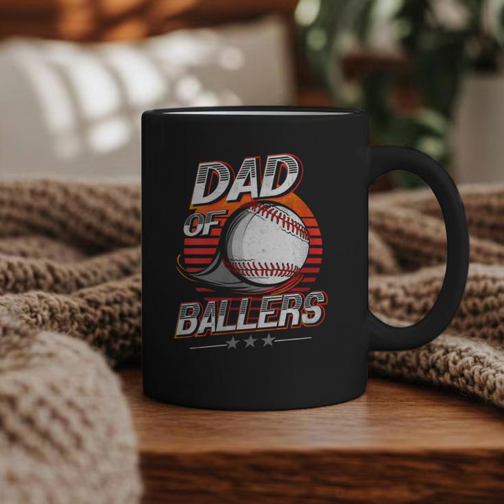 Dad Of Ballers Shirt Volleyball Baseball Dad Of Baller Graphic Print Coffee Mug