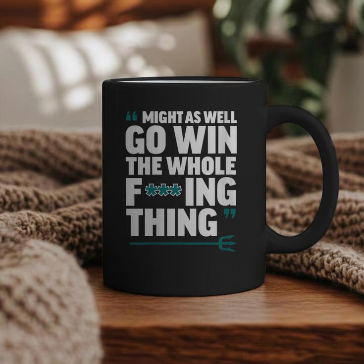 Might As Well Go Win The Whole Thing Baseball Apparel Graphic Print Coffee Mug