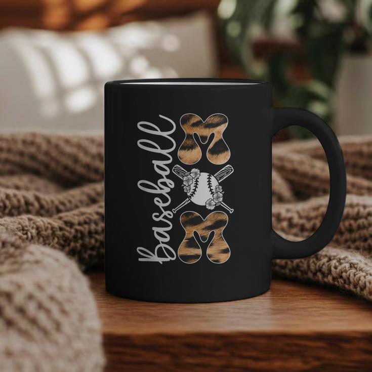 Happy Mother's Day Baseball Mom Leopard Softball Lover Graphic Print Coffee Mug