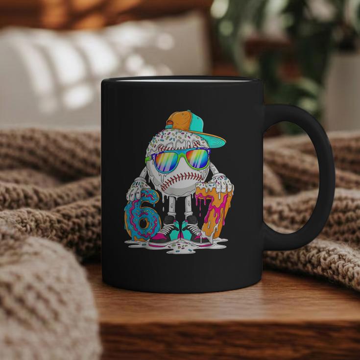 HUGvyn 6 7 Baseball Number Kid Drip Ice Cream Six Seven Meme Graphic Print Coffee Mug