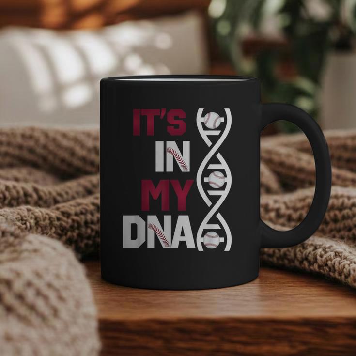 ITS In My DNA Baseball Sport Player Saying Graphic Print Coffee Mug