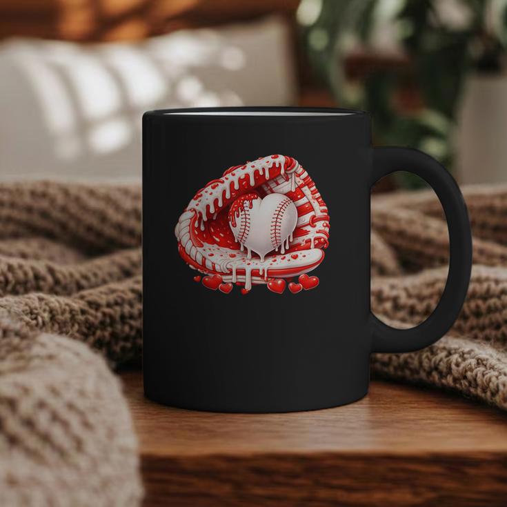 Kid Drip Ice Cream Baseball Heart Catcher Valentines Day Boy Graphic Print Coffee Mug