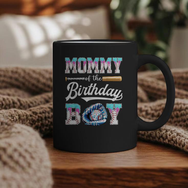 Mommy Of The Birthday Boy Baseball Ice Cream Drip Matching Graphic Print Coffee Mug