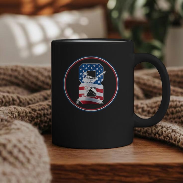 Number 8 Years Baseball 8TH Birthday Graphic Print Coffee Mug