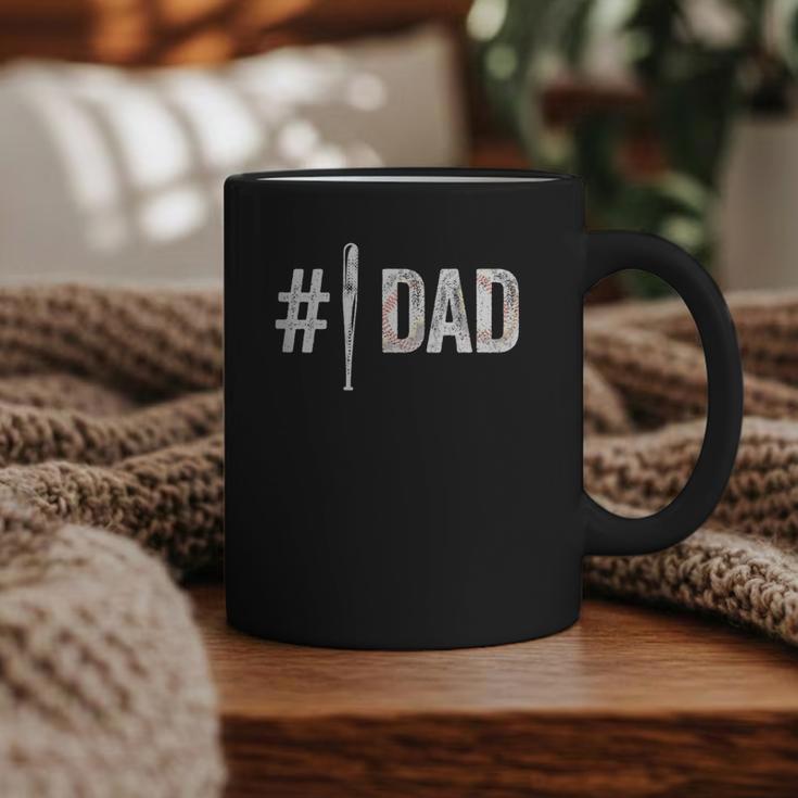 Number One Baseball Dad For Father's Day Daddy Coach Graphic Print Coffee Mug