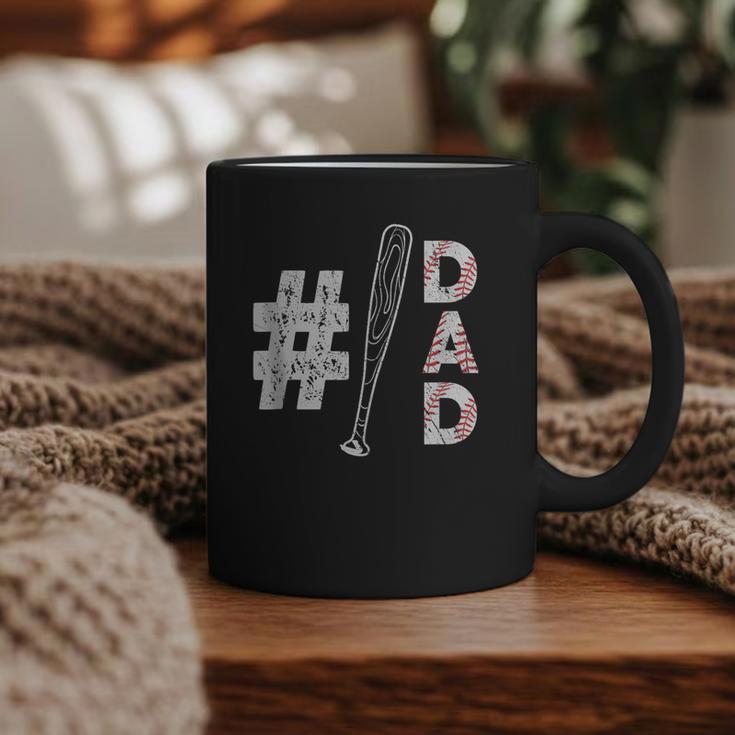 Number One Baseball Dad Fathers Day Baseball Player Dad Graphic Print Coffee Mug