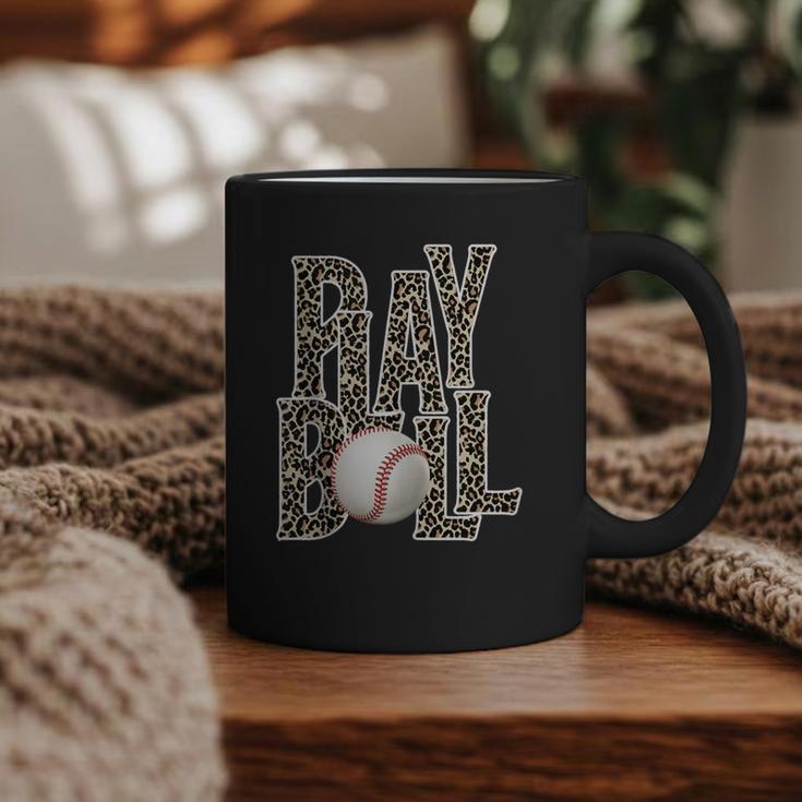 Play Ball Women Graphic Baseball Mom Baseball Graphic Print Coffee Mug