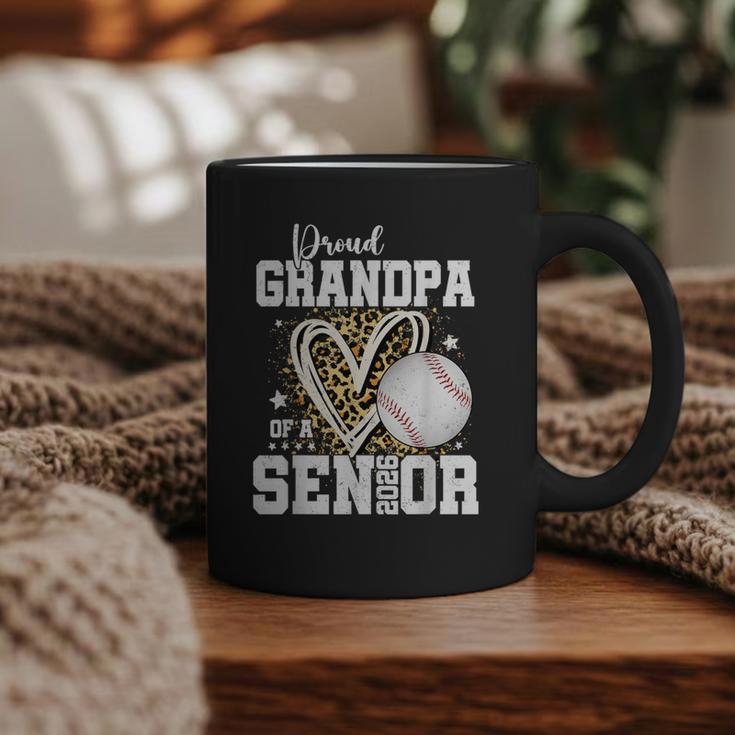 Proud Grandpa Of A 2026 Senior Baseball Graduation Leopard Graphic Print Coffee Mug