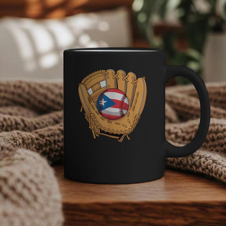 Puerto Rican Flag Baseball Player Boricua Pride Beisbol PR Graphic Print Coffee Mug
