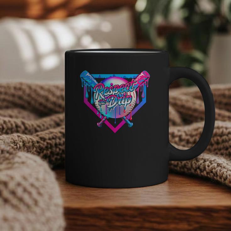 Respect The Drip Baseball Ice Cream For Kids Boys Youth Graphic Print Coffee Mug