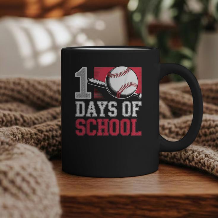 Retro 100 Days Of School Baseball Teacher Student 100 Days Graphic Print Coffee Mug