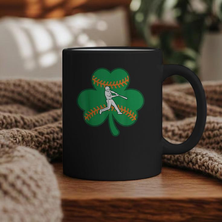 Retro Shamrock Baseball St Patricks Day Men Women Boys Girls Graphic Print Coffee Mug