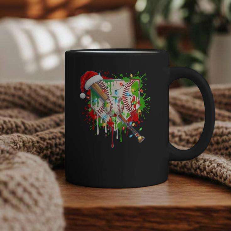 Santa Sports Ice Baseball Christmas Xmas Pajama Kid Men Boys Graphic Print Coffee Mug