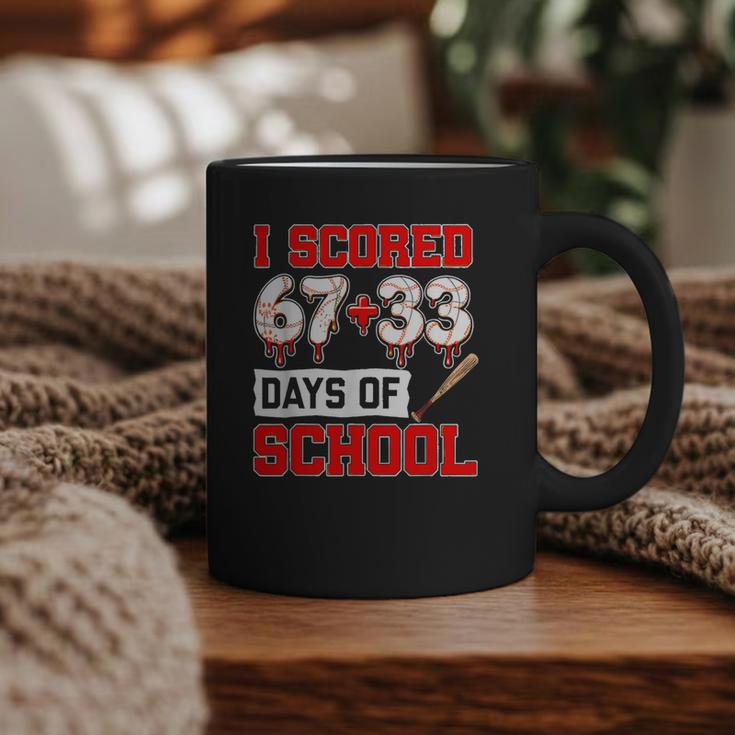 I Scored 6733 100th Days Of School Baseball Six Seven Meme Graphic Print Coffee Mug
