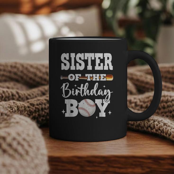 Sister Of The Birthday Boy Baseball Bday Family Graphic Print Coffee Mug
