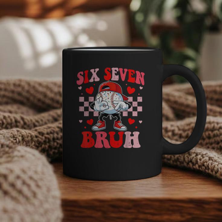 Six Seven 67 Bruh 6 7 Meme Baseball Ice Cream Drip Valentine Graphic Print Coffee Mug