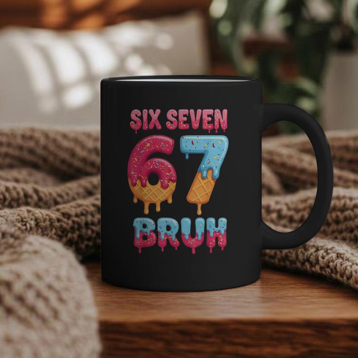 Six Seven Bruh 67 Ice Cream Drip Baseball For Men Women Kids Graphic Print Coffee Mug