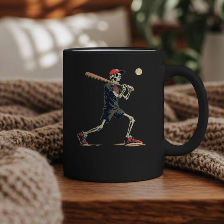 Skeleton Baseball Halloween Costume Men Boys Kids Graphic Print Coffee Mug