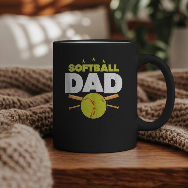 Softball Dad Just Like A Baseball Dad Player Graphic Print Coffee Mug