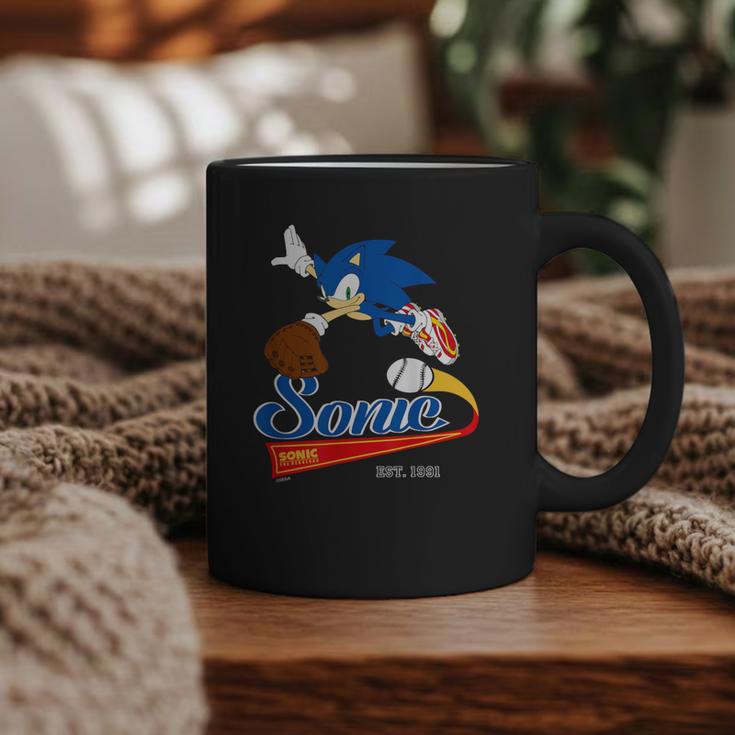 Sonic The Hedgehog Sonic Baseball Est 1991 Graphic Print Coffee Mug