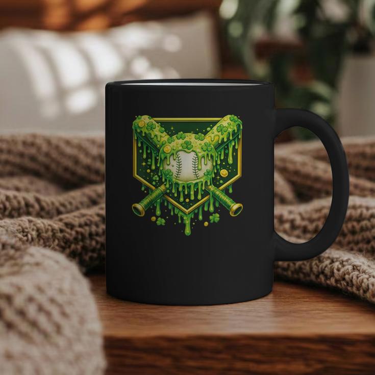 St Patrick's Day Baseball Boys Ice Cream Drip Youth Kids Graphic Print Coffee Mug