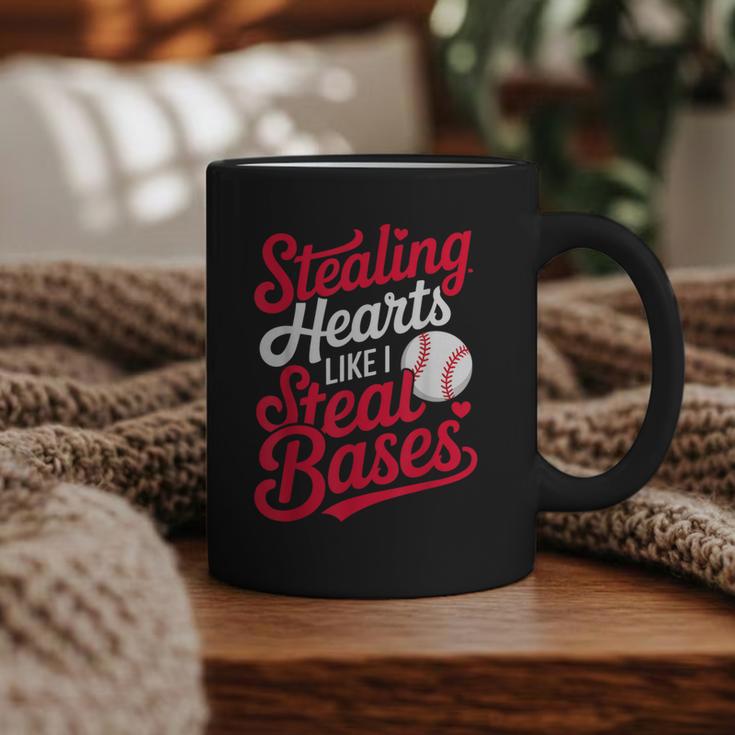 Stealing Hearts Like I Steal Bases Cute Baseball Boys Graphic Print Coffee Mug