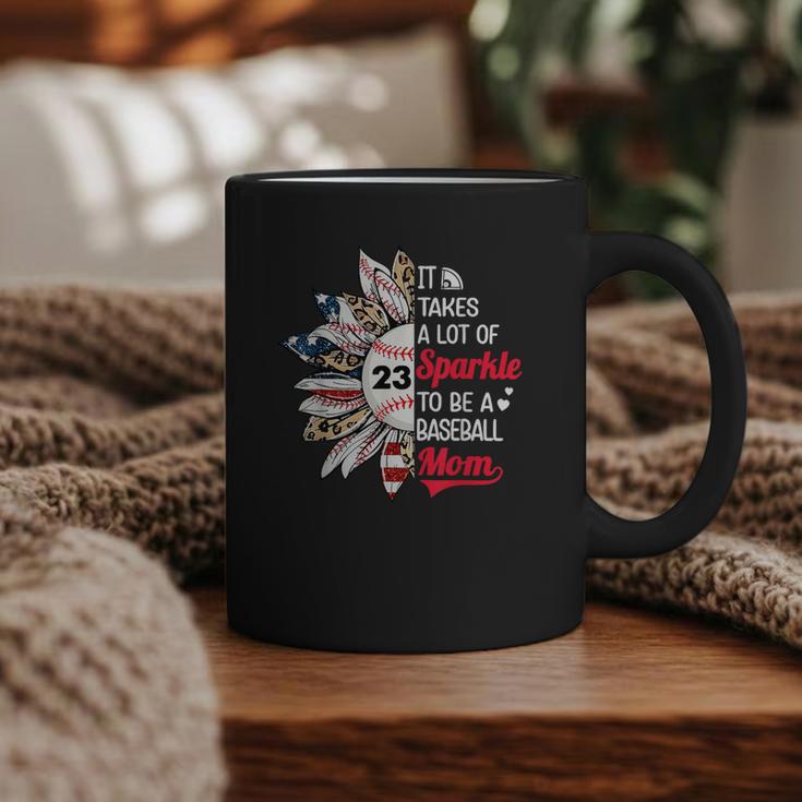 It Takes A Lot Of Sparkle To Be A Baseball Mom Graphic Print Coffee Mug
