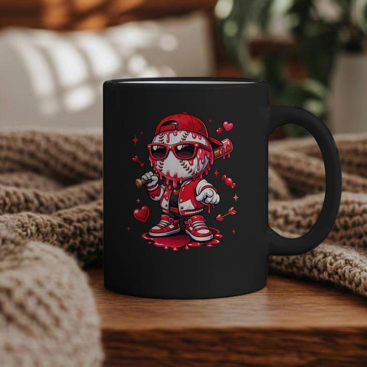 Valentines Day Baseball Drip Ice Cream For Boys Kids Teens Graphic Print Coffee Mug
