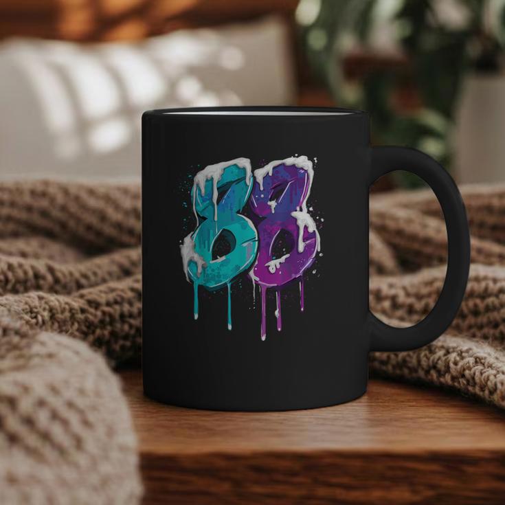 Vintage Baseball 88 Number Graphic Print Coffee Mug