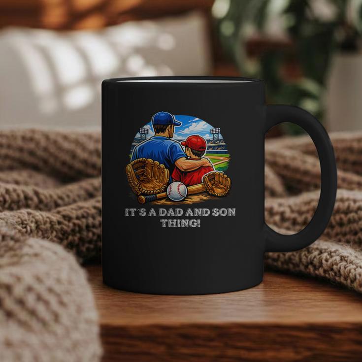 Women's Father Son Baseball Father's Day Graphic Print Coffee Mug