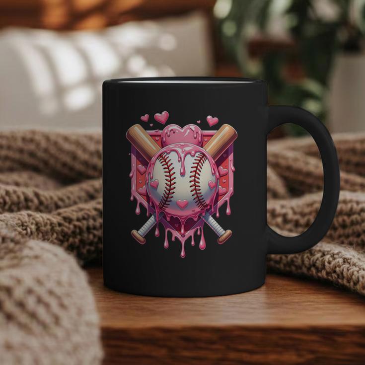 Women's Valentines Day Baseball Boys Ice Cream Drip Heart Youth Kids Graphic Print Coffee Mug