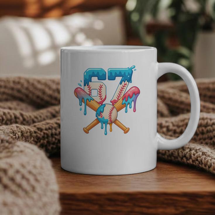 67 Baseball Life Style 101 Apparel Youth Drip Baseball Boys Graphic Print Coffee Mug