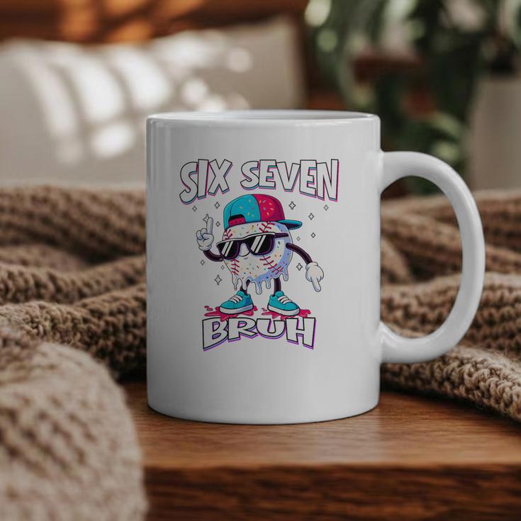 67 Meme Six Seven Baseball Ice Cream Drip Girls Boys Premium Tri-Blend Graphic Print Coffee Mug