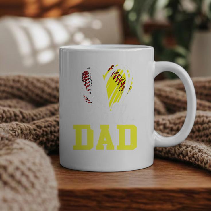 Ball Dad Softball Baseball Dad Fathers Day Premium Graphic Print Coffee Mug