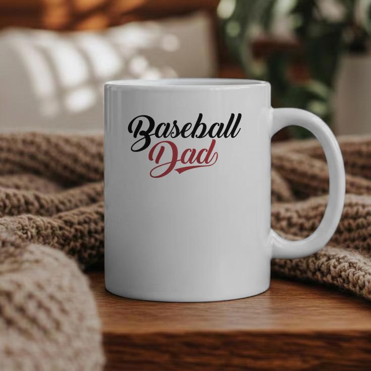 Baseball Dad Script Raglan Baseball Tee Graphic Print Coffee Mug