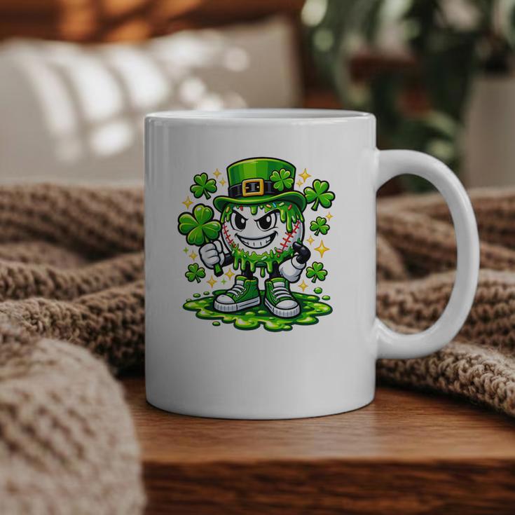 Baseball Drip Icecream Apparel Youth Boy St Patrick Day Graphic Print Coffee Mug