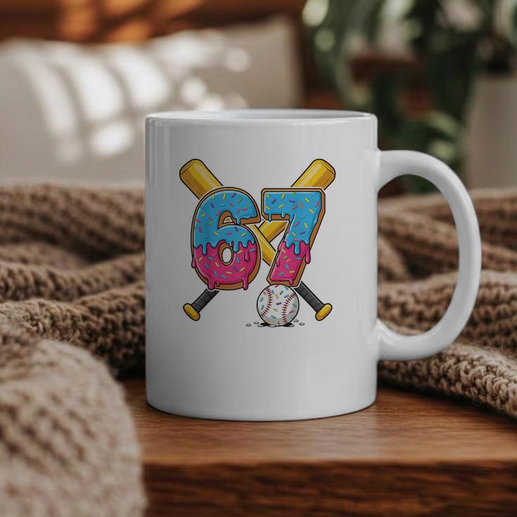 Baseball Drip Number 67 Player 67th Birthday Meme Gen Alpha Graphic Print Coffee Mug