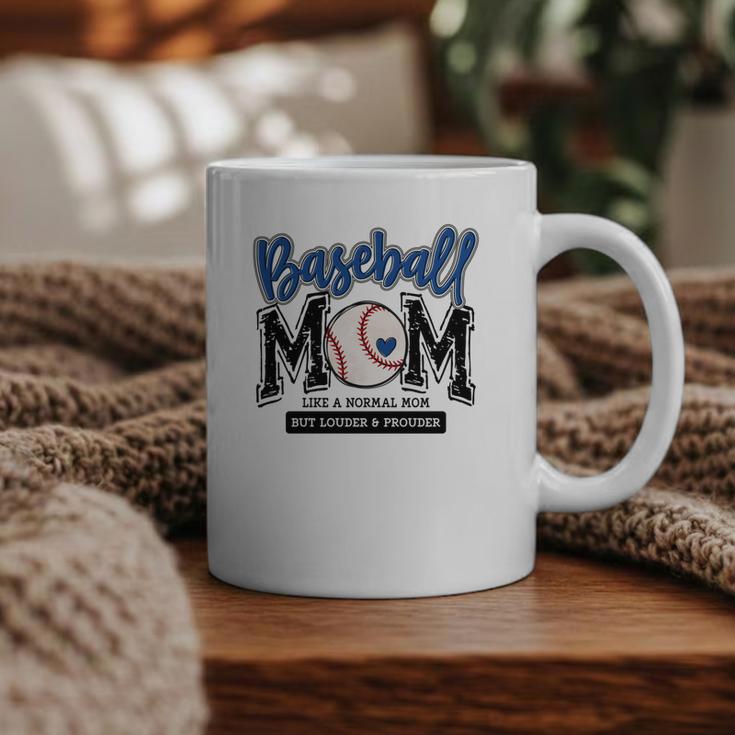 Baseball Mom Blue Varsity Baseball Mama Cute Mother's Day Graphic Print Coffee Mug