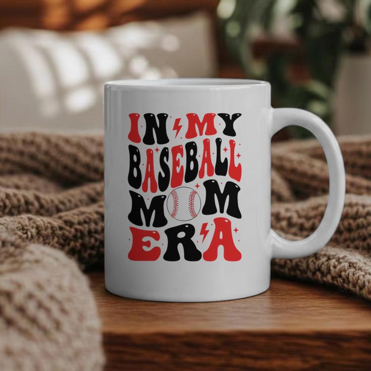 In My Baseball Mom Era Groovy Mom Graphic Print Coffee Mug