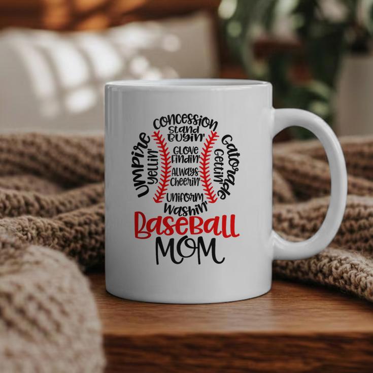 Baseball Mom T Ball Game Mother's Day 2023 Graphic Print Coffee Mug