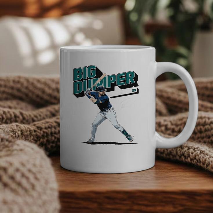 Cal Raleigh Seattle MLB Baseball Players MLBCRA205M Graphic Print Coffee Mug