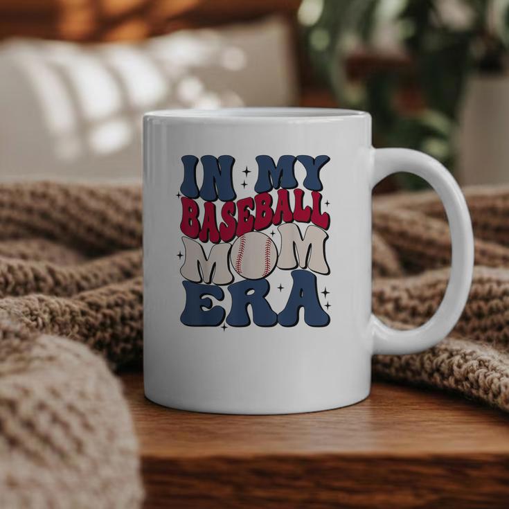 Groovy In My Baseball Mom Era Baseball Mama Mother's Day Graphic Print Coffee Mug